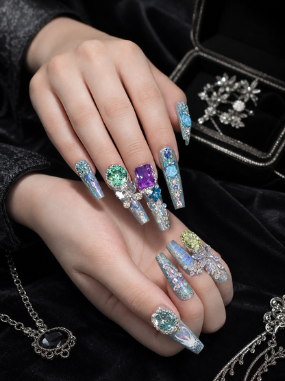 Aurora's Celestial Reverie | LUMlix Haute Nail