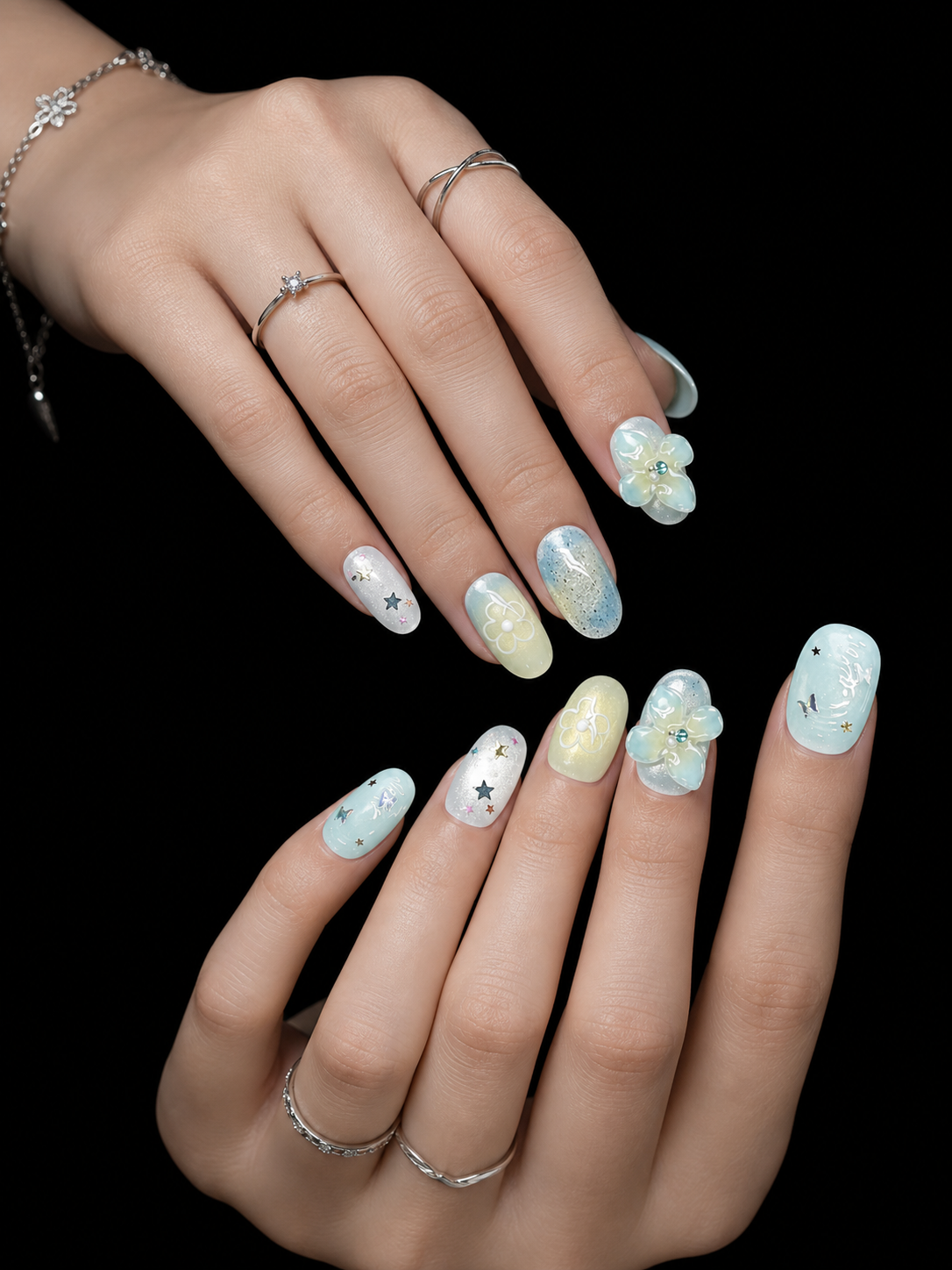 Aurora's Celestial Garden | LUMlix Haute Nail