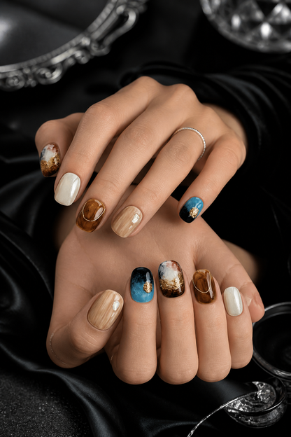 Amber Nebula | LUMlix Haute Nail