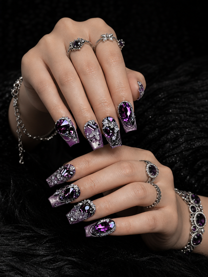 Amethyst Dark Sovereign | LUMlix Haute Nail