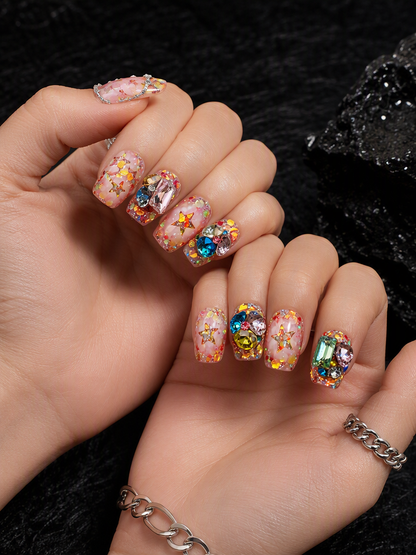 Candy Star Gem Gala | LUMlix Haute Nail
