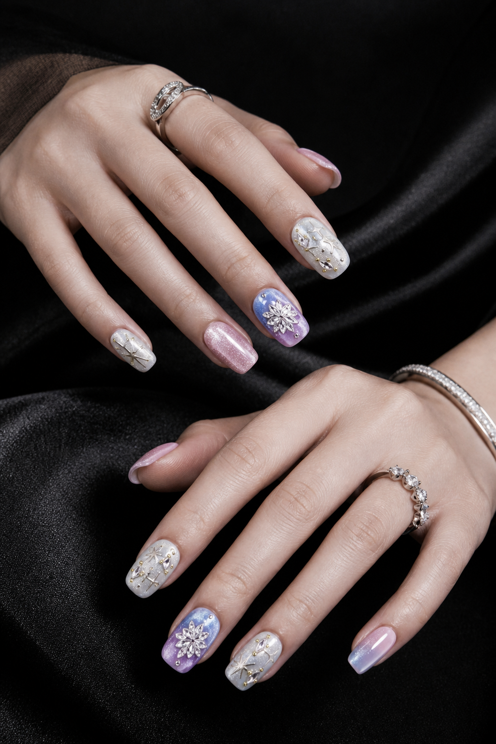 Astra's Celestial Bloom | LUMlix Haute Nail