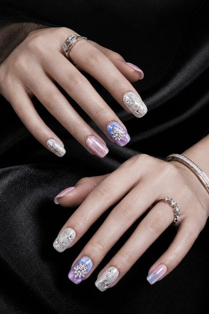 Astra's Celestial Bloom | LUMlix Haute Nail