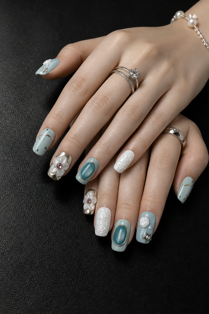 Eirene's Jade Reverie | LUMlix Haute Nail