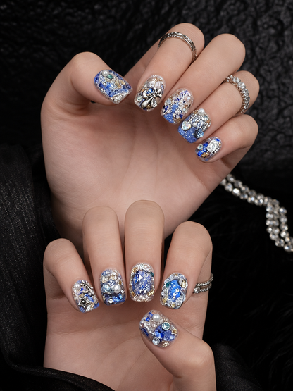 Sapphire Heirloom Brooch | LUMlix Haute Nail