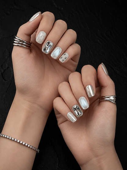 Silver Starlight | LUMlix Haute Nail