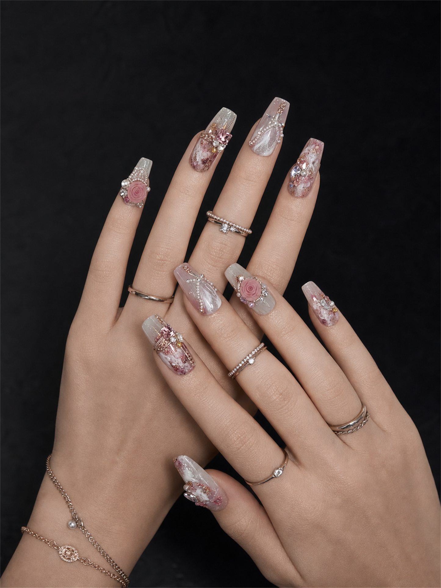 Rose Nebula Reverie | LUMlix Haute Nail