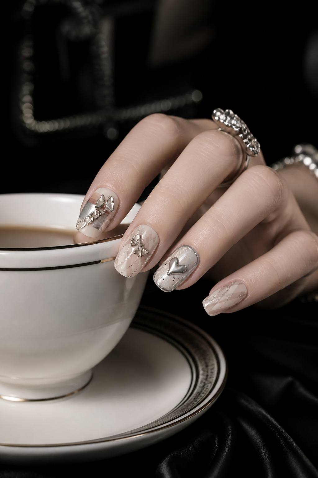 Venus' Silver Pulse | LUMlix Haute Nail