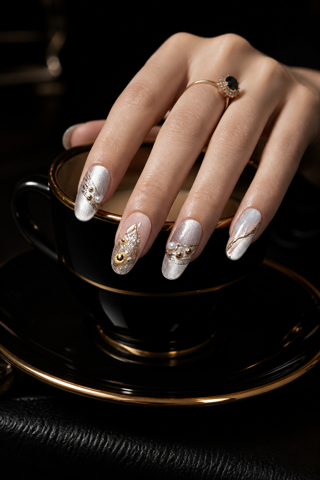 Seraphina’s Silver Ascension | LUMlix Haute Nail