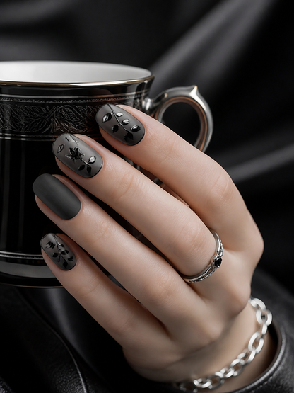 Nocturne Bloom & Shadow Vine  | LUMlix Haute Nail