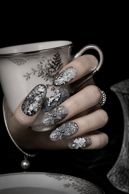 The Silvered Sanctum | LUMlix Haute Nail