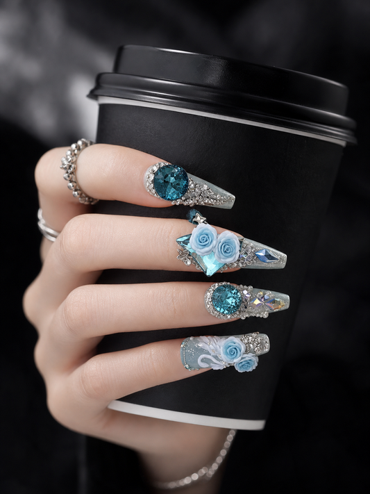 Azure Swan Serenade | LUMlix Haute Nail