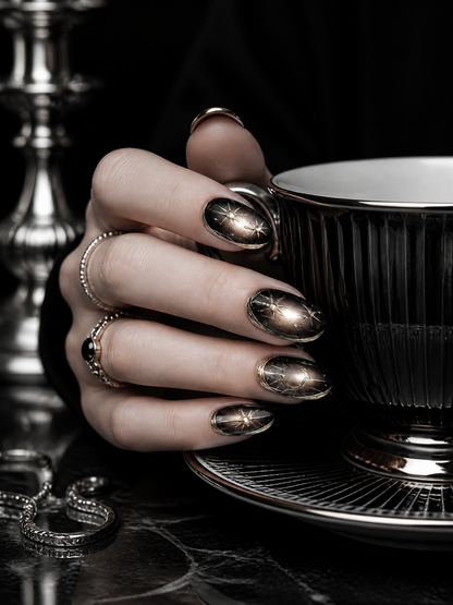 Nyx's Obsidian Cosmos | LUMlix Haute Nail
