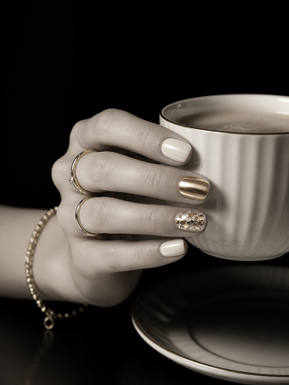 Gilded Silence | LUMlix Haute Nail