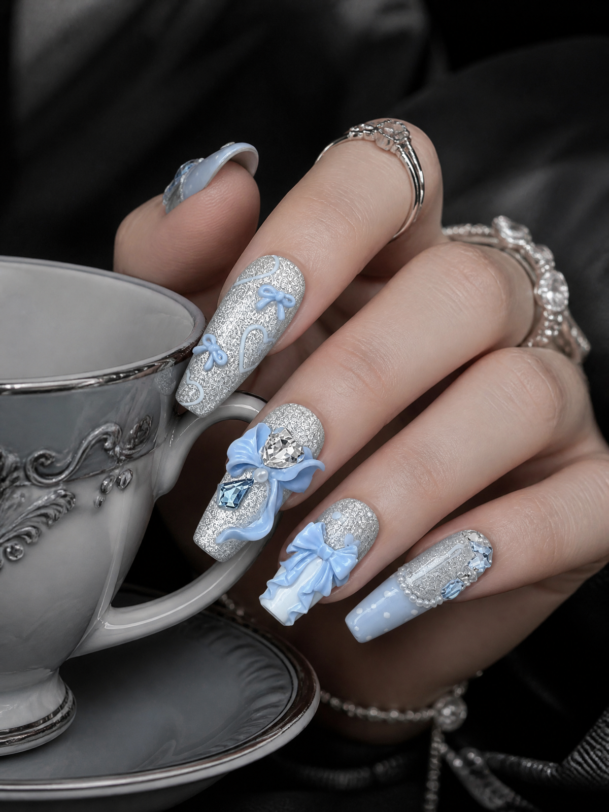 Azure Bear Reverie | LUMlix Haute Nail