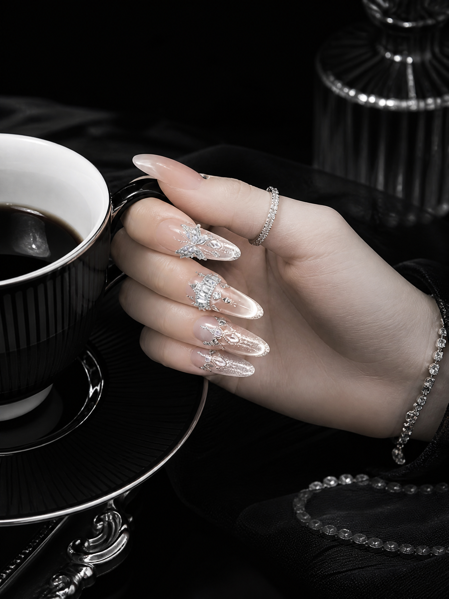 Seraphina's Crystal Coronation | LUMlix Haute Nail