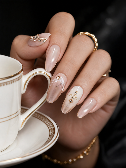 Rose Gold Dynasty | LUMlix Haute Nail