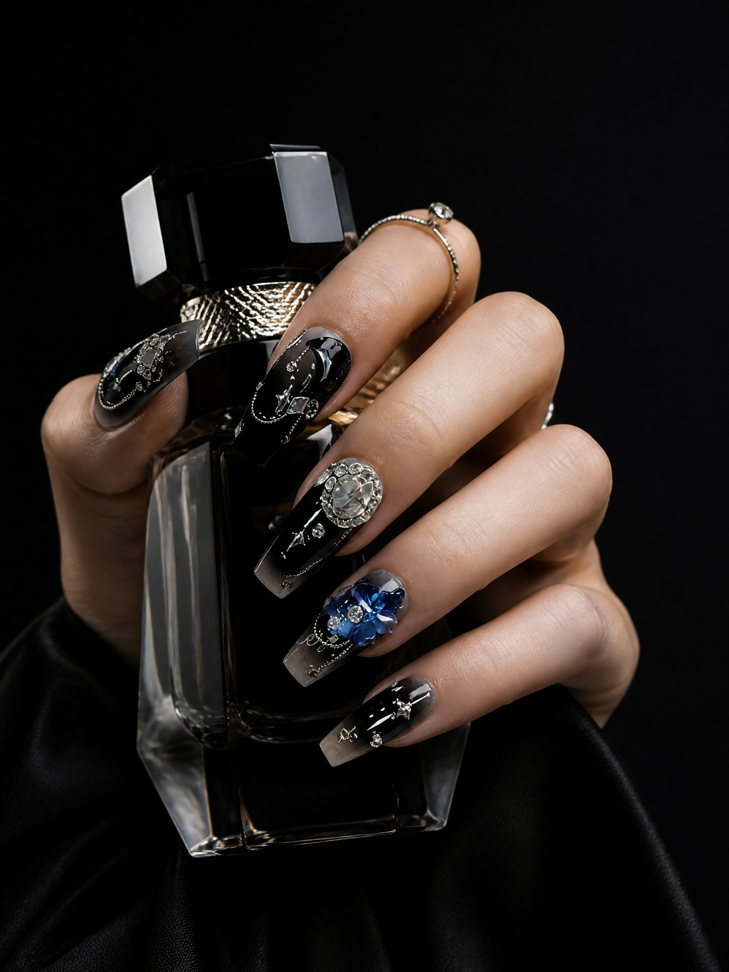Celestial Noir  | LUMlix Haute Nail