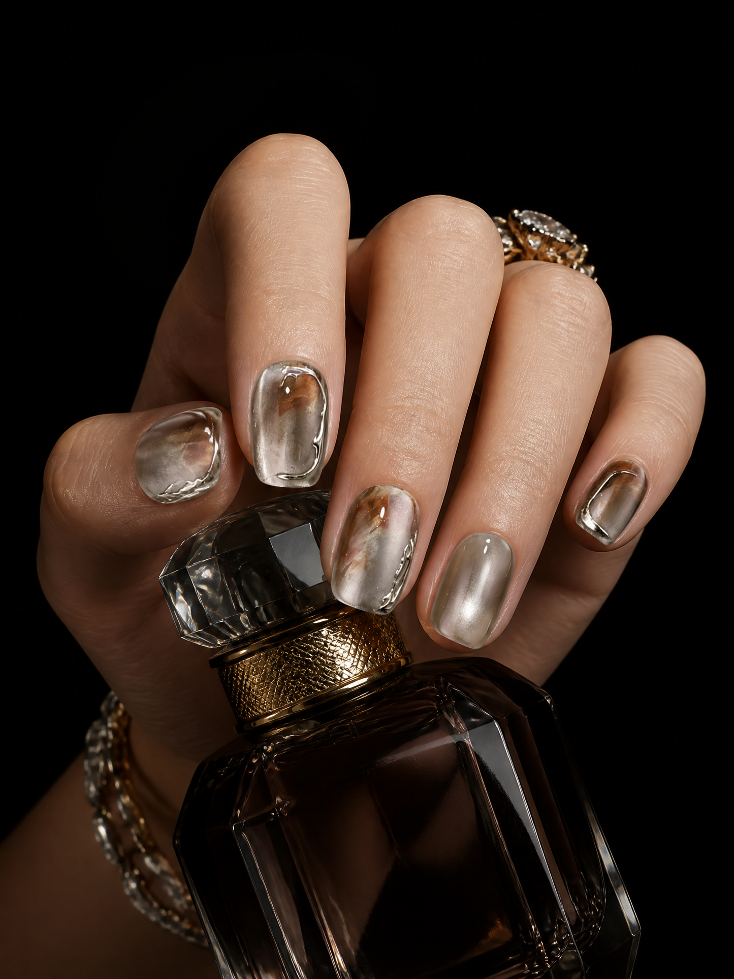 Nyx's Obsidian Flow | LUMlix Haute Nail