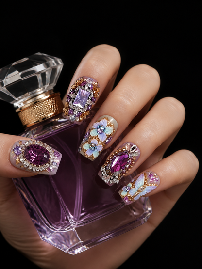 Iris's Gilded Reverie | LUMlix Haute Nail