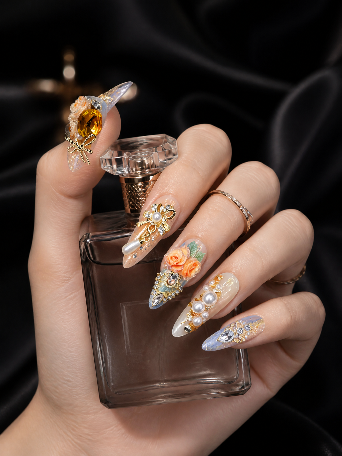 Aurora's Golden Garden | LUMlix Haute Nail