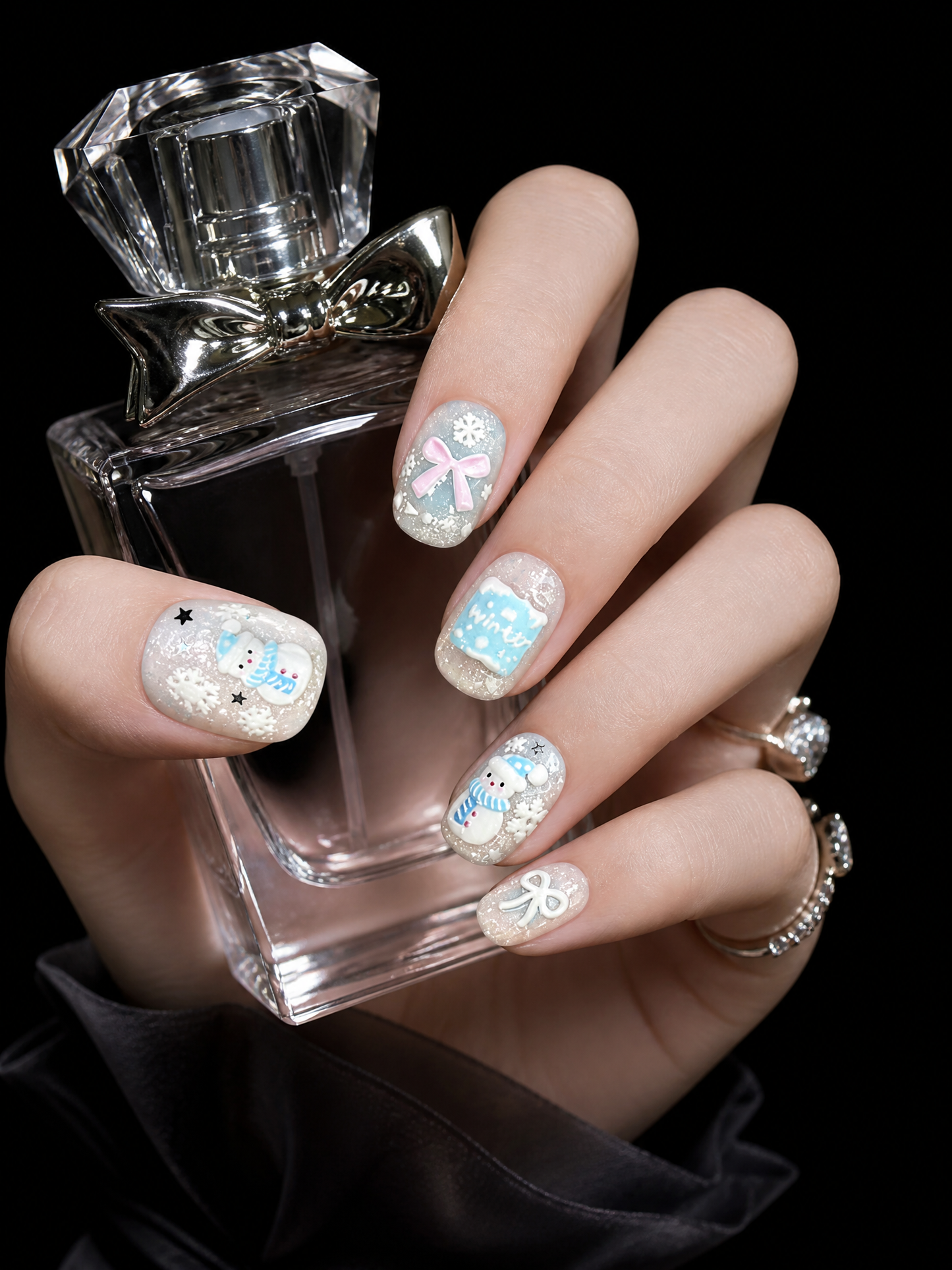 Elsa's Frostbound Lullaby | LUMlix Haute Nail