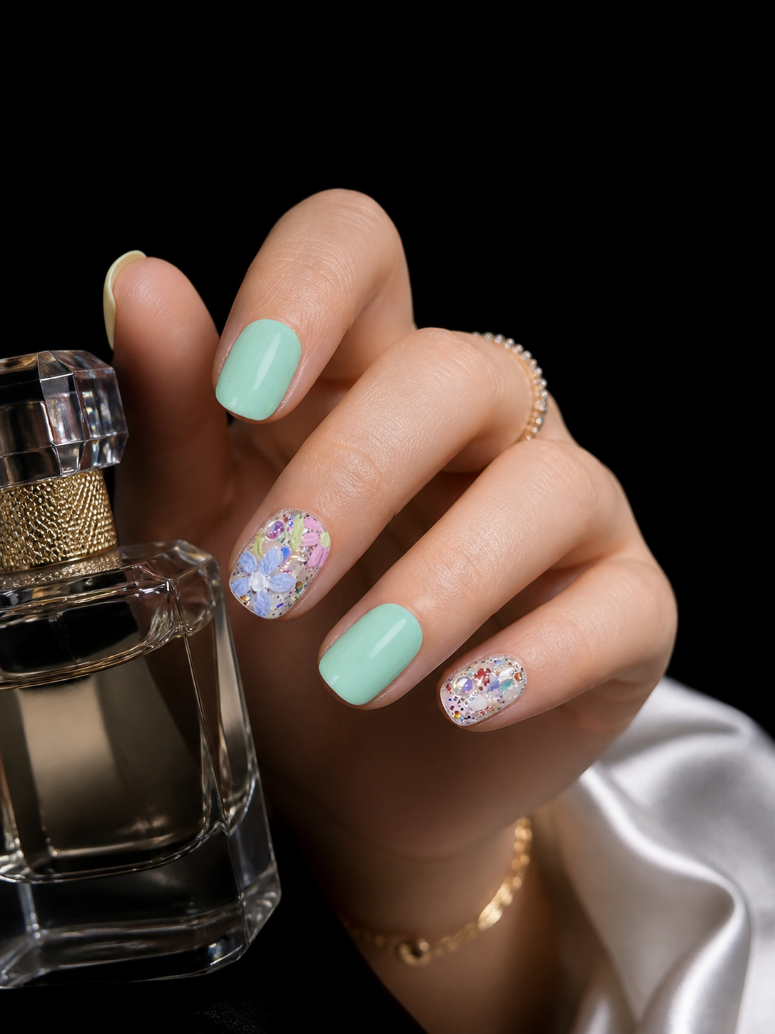 Flora's Enchanted Mosaic | LUMlix Haute Nail