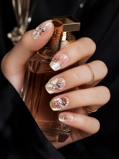 Rose Quartz Reverie  | LUMlix Haute Nail