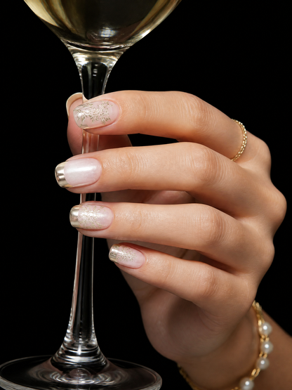 Gilded Jade Bloom | LUMlix Haute Nail