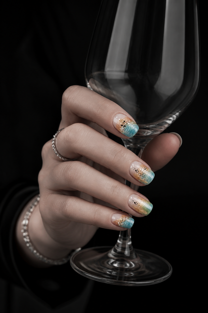 Tidal Gilded Muse | LUMlix Haute Nail