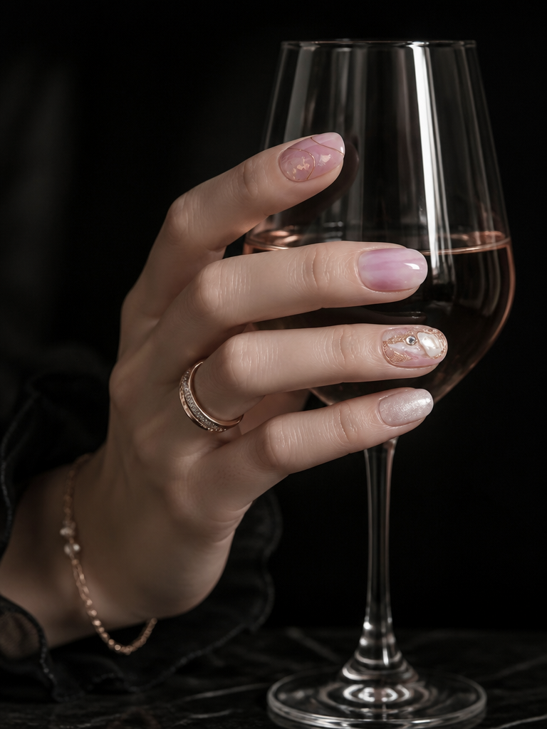 Aphrodite’s Gilded Rose | LUMlix Haute Nail