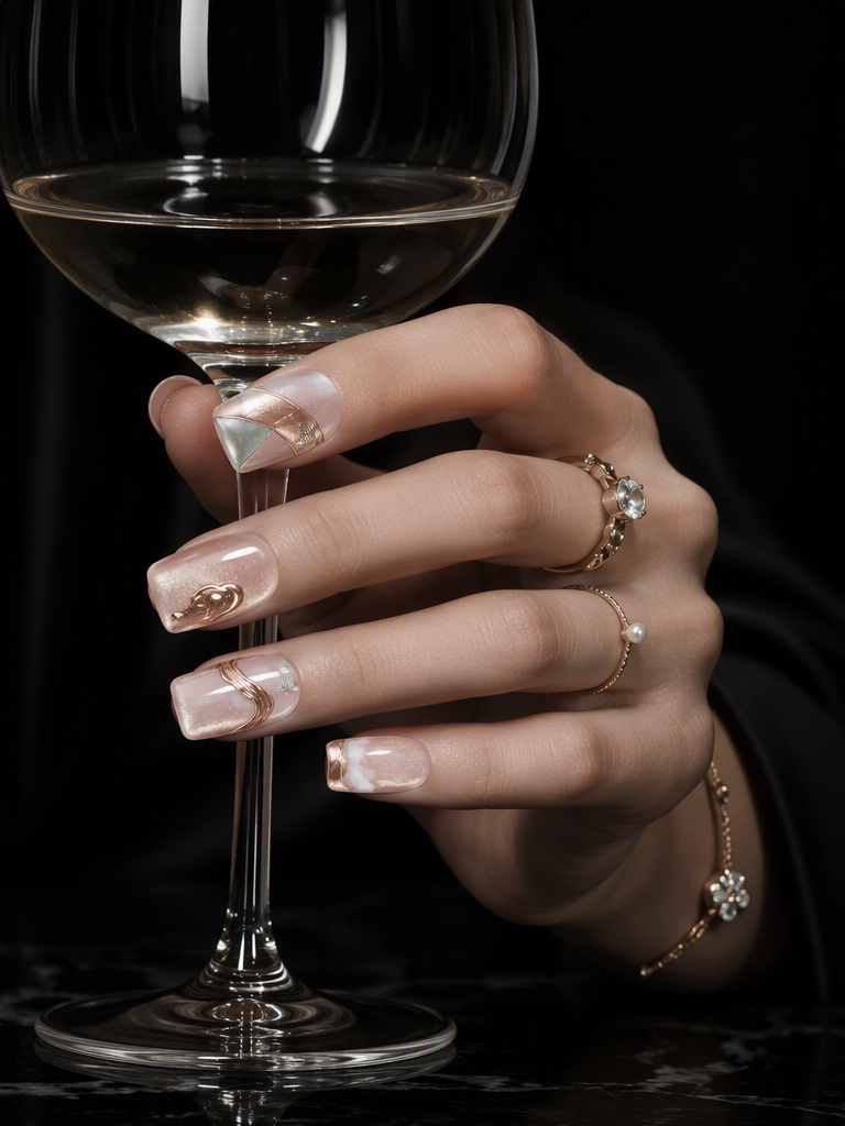 Rose Gold Mirage | LUMlix Haute Nail