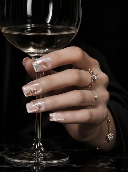 Rose Gold Mirage | LUMlix Haute Nail