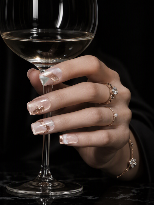 Rose Gold Mirage | LUMlix Haute Nail