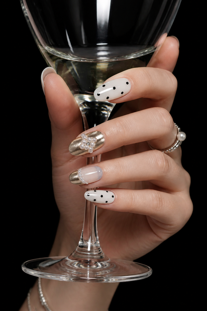 Aphrodite's Golden Whisper | LUMlix Haute Nail