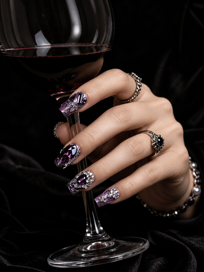 Amethyst Dark Sovereign | LUMlix Haute Nail