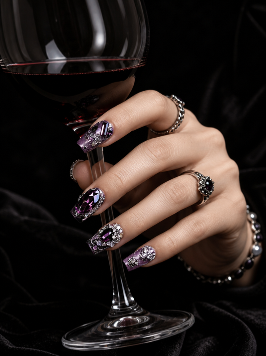 Amethyst Dark Sovereign | LUMlix Haute Nail