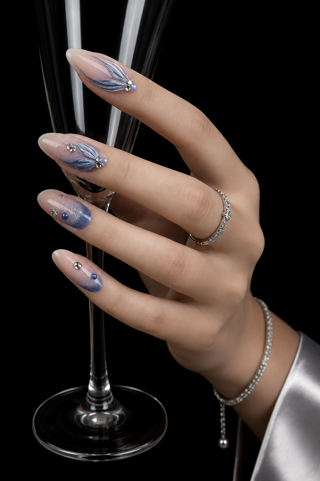 Galatea's Azure Whisper | LUMlix Haute Nail