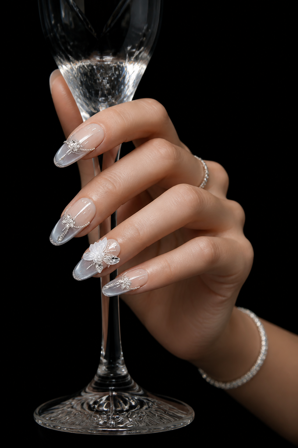 Aurora's Frozen Whisper | LUMlix Haute Nail