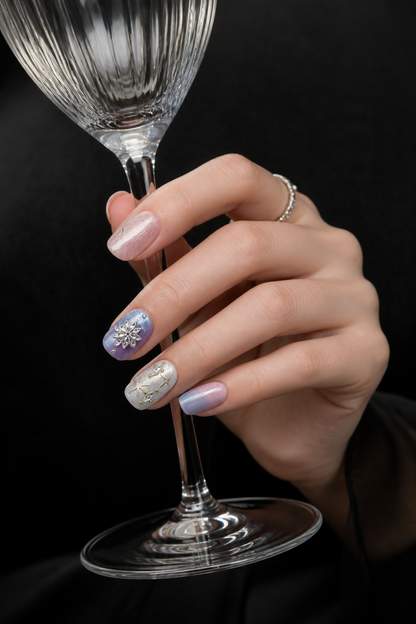 Astra's Celestial Bloom | LUMlix Haute Nail