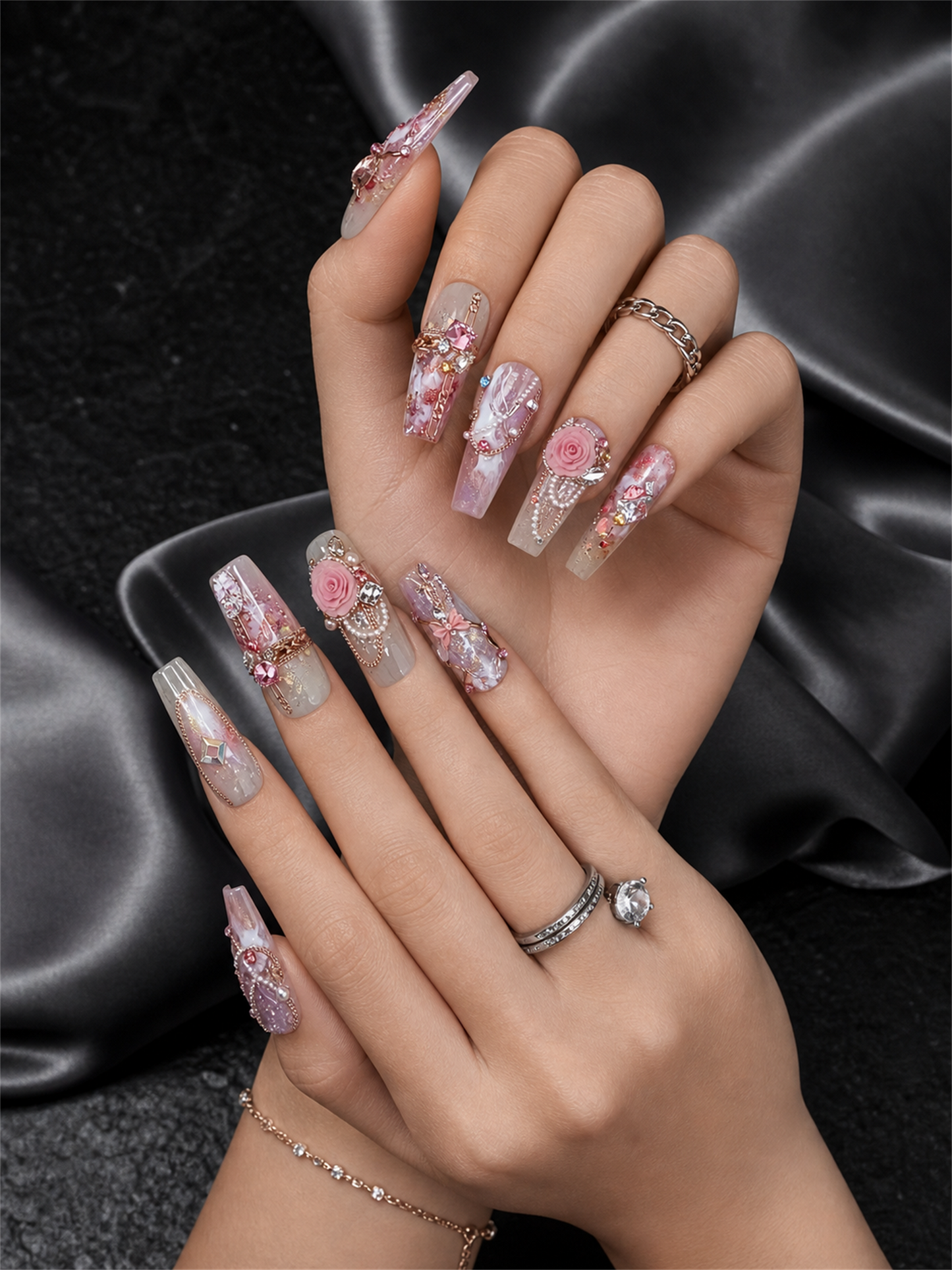 Rose Nebula Reverie | LUMlix Haute Nail