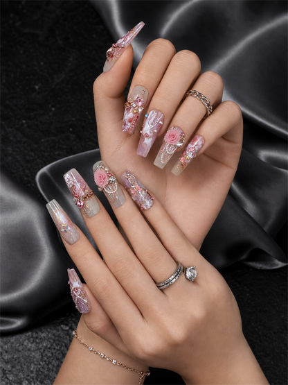 Rose Nebula Reverie | LUMlix Haute Nail