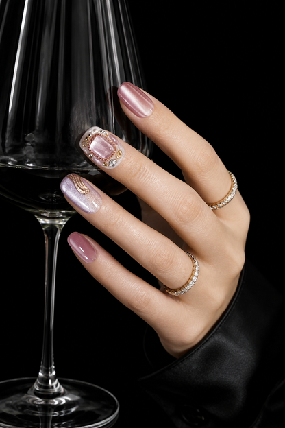 Rose Gold Reverie | LUMlix Haute Nail