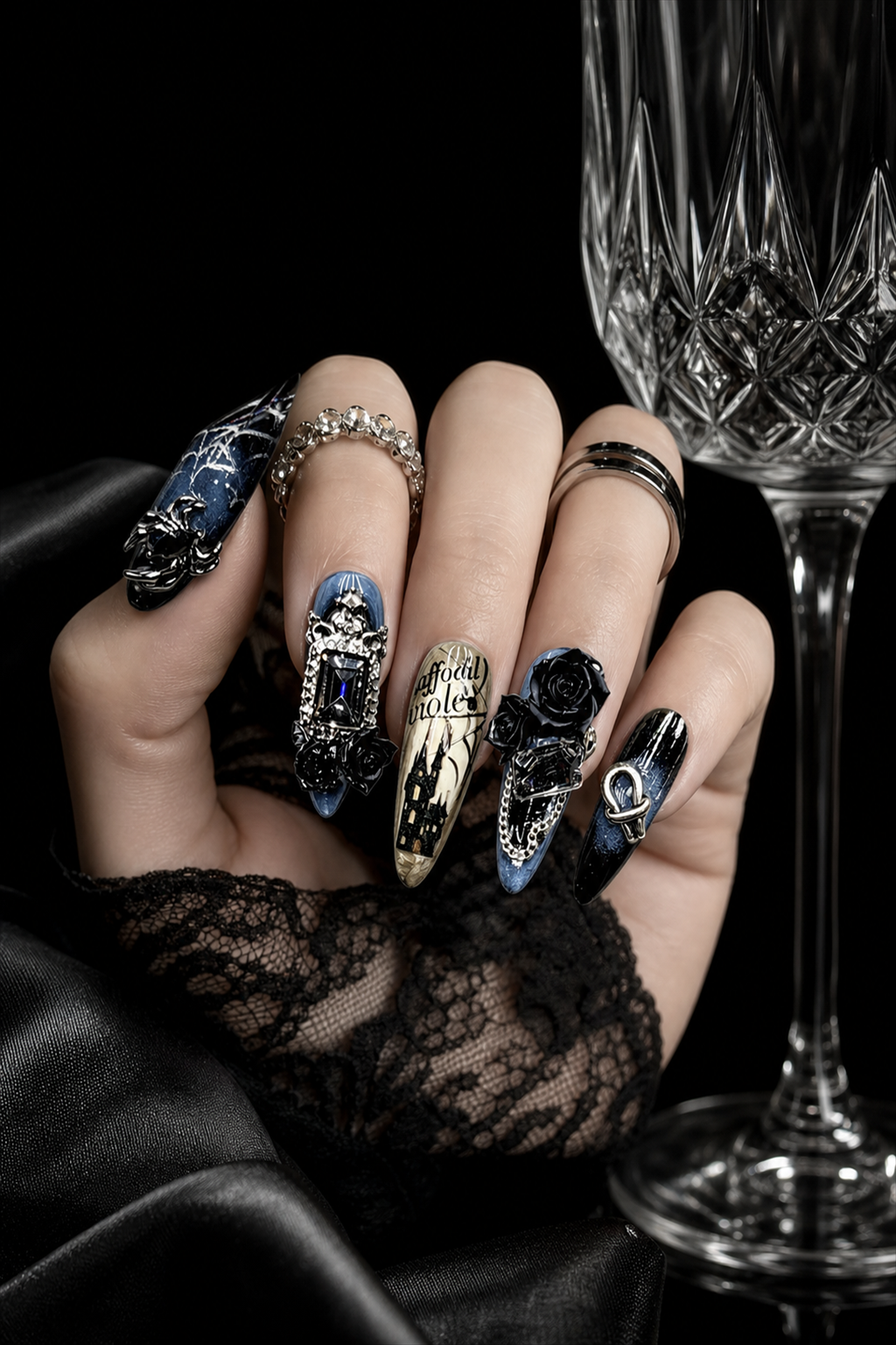 Morpheus' Obsidian Nocturne | LUMlix Haute Nail