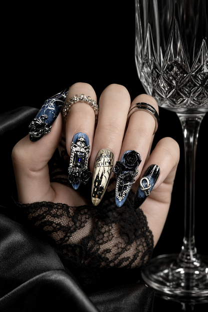 Morpheus' Obsidian Nocturne | LUMlix Haute Nail