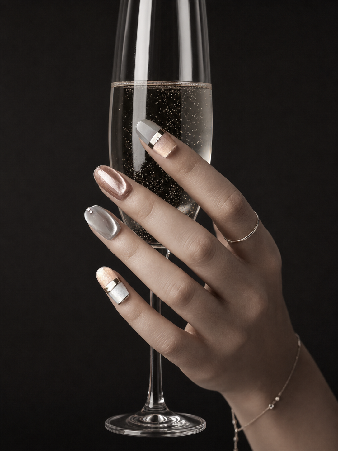 Rose Gold Reverie | LUMlix Haute Nail