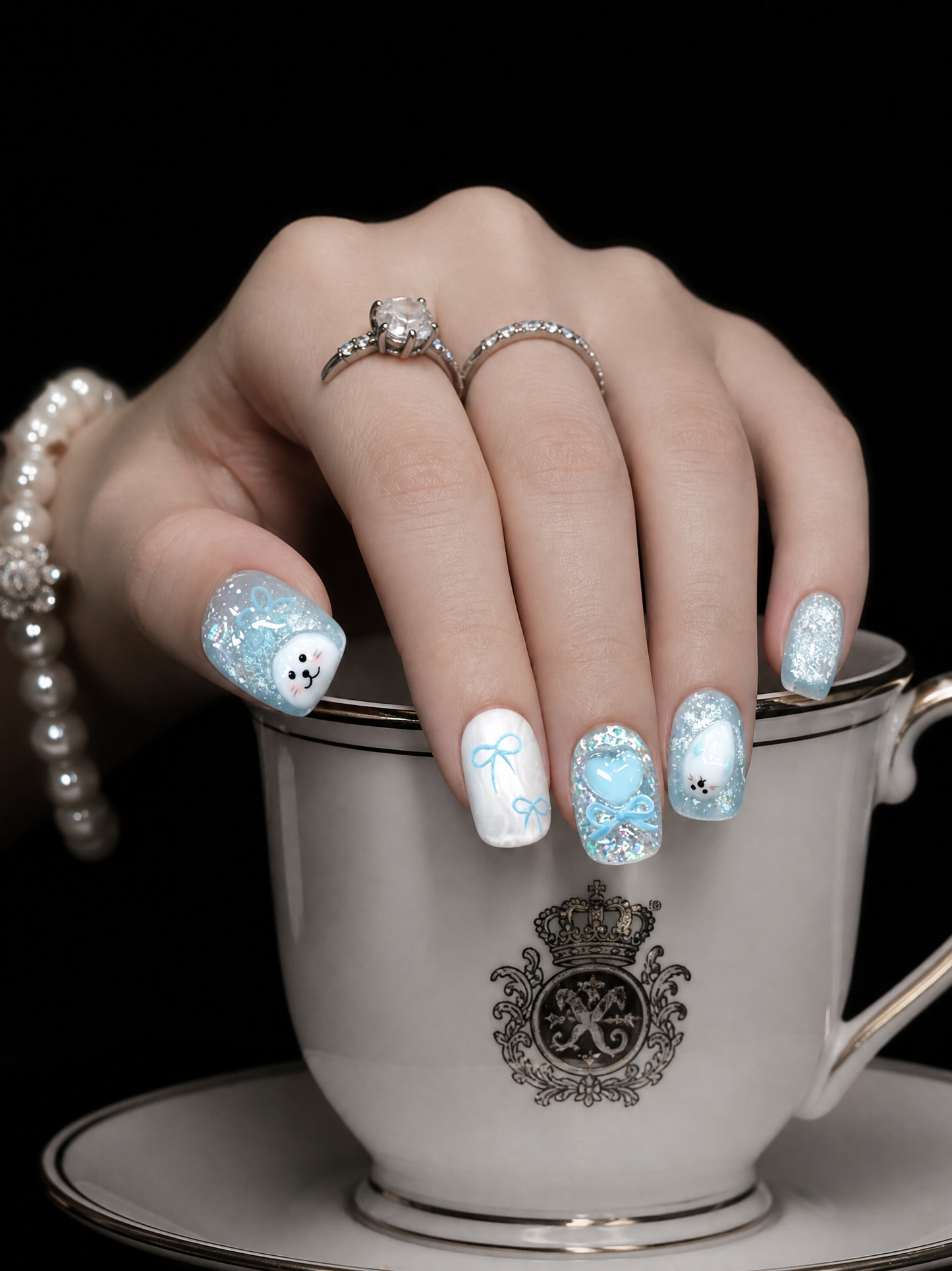 Selkie's Azure Reverie | LUMlix Haute Nail