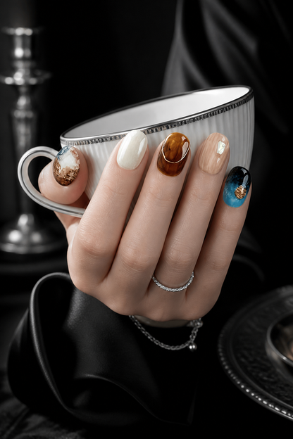 Amber Nebula | LUMlix Haute Nail