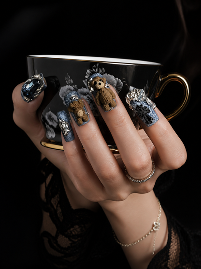 Denim Bear Royalty | LUMlix Haute Nail