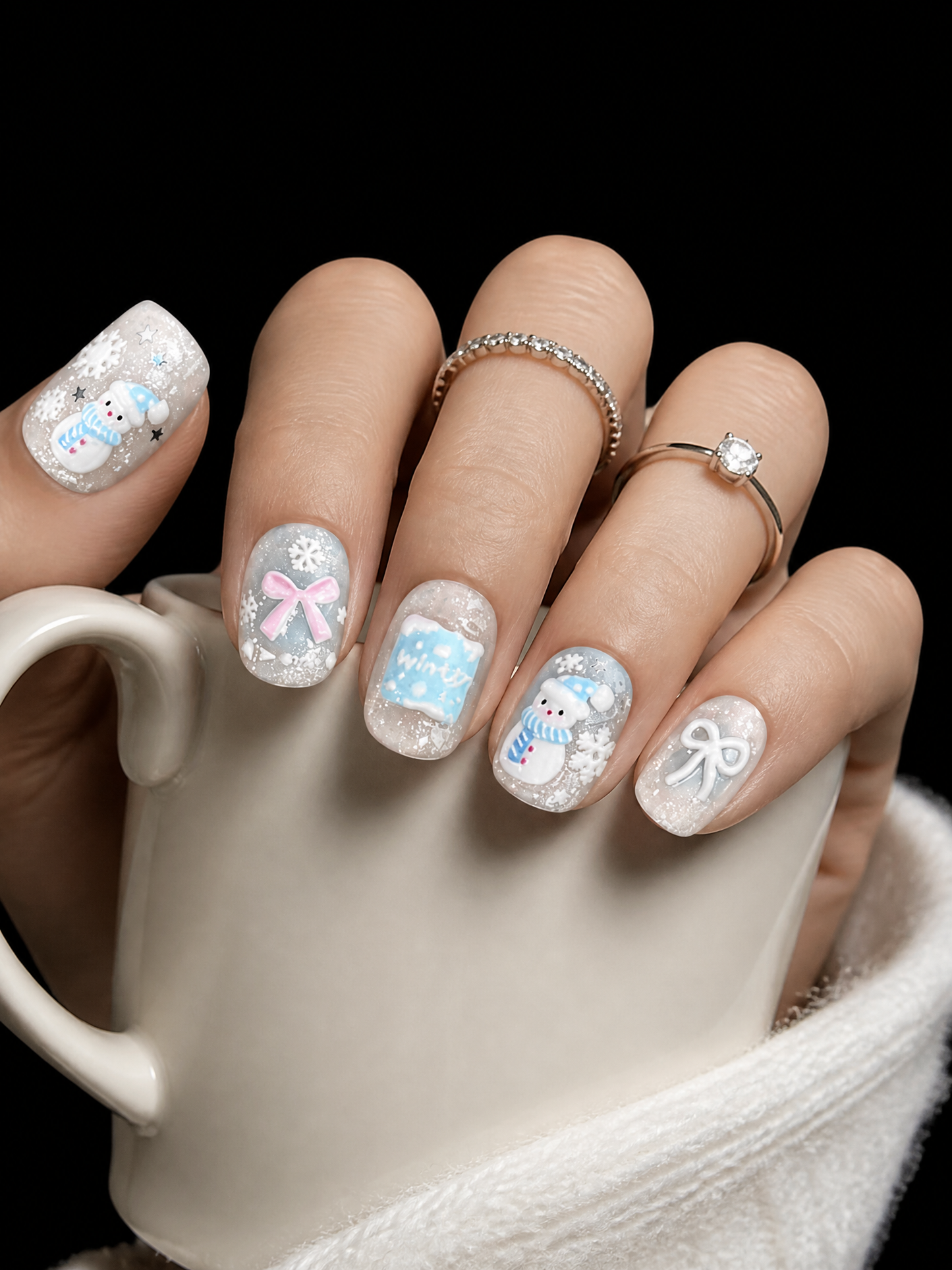 Elsa's Frostbound Lullaby | LUMlix Haute Nail